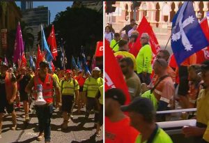 Up to 250000 tradies demonstrate in Melb - TA NEA - TA NEA