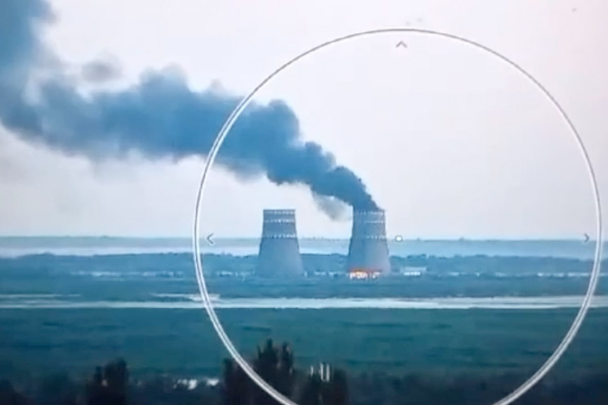 Russian Zaporizhzhya nuclear power plant was attacked