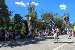Dispute erupts over Vergina Sun ban at Moomba Festival parade